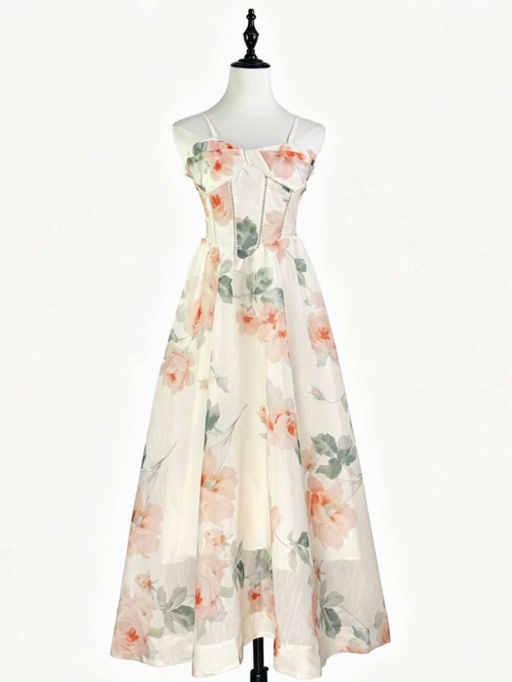 Blush Floral Corset Dress